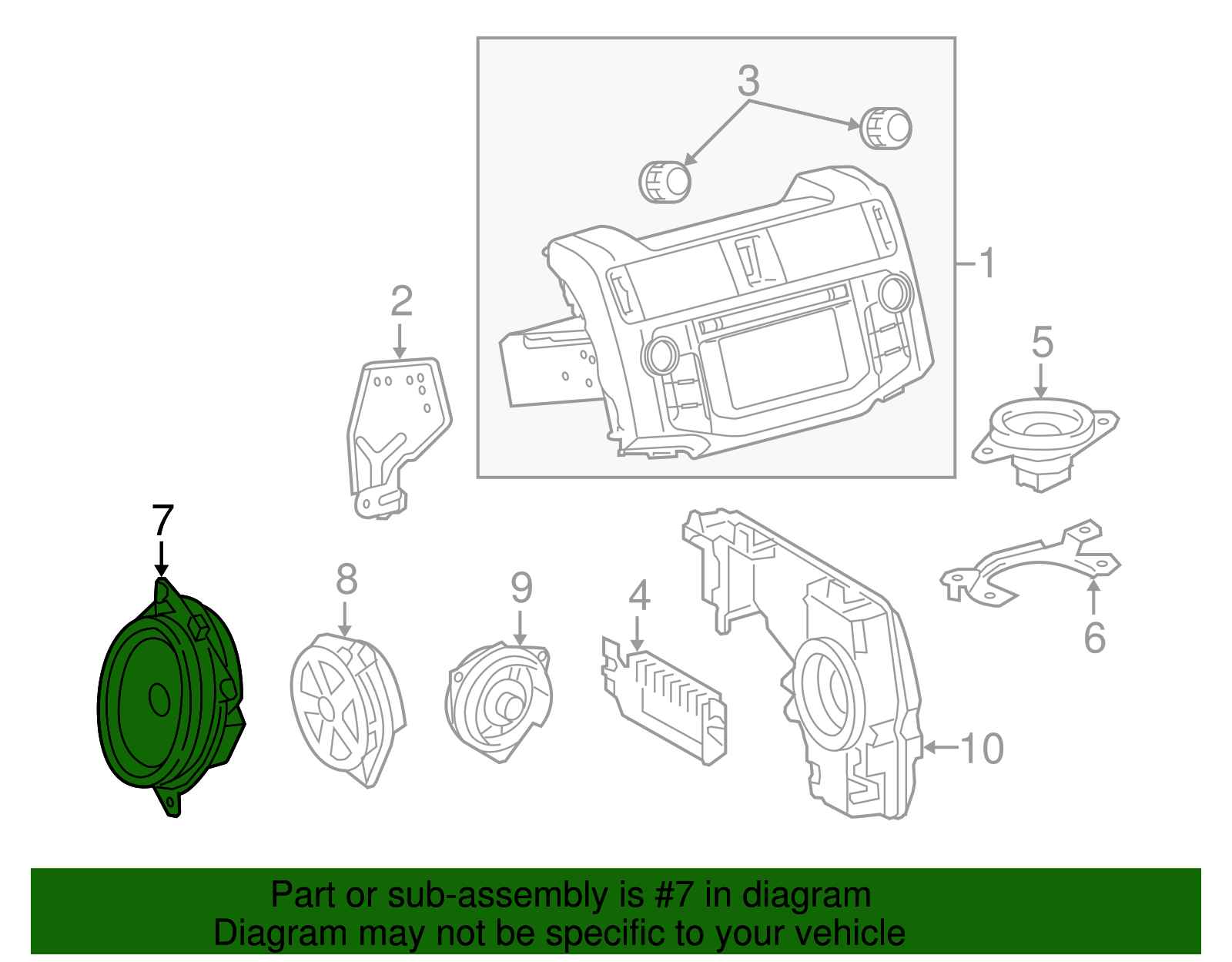 Front Dr Speaker - Toyota (86150-60240)