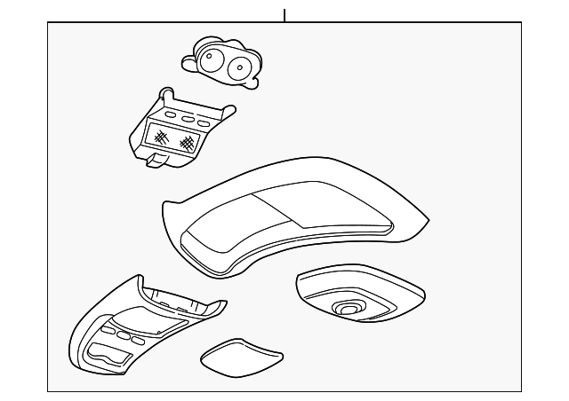 Overhead Console - Ford (YL2Z-78519A70-AAA)
