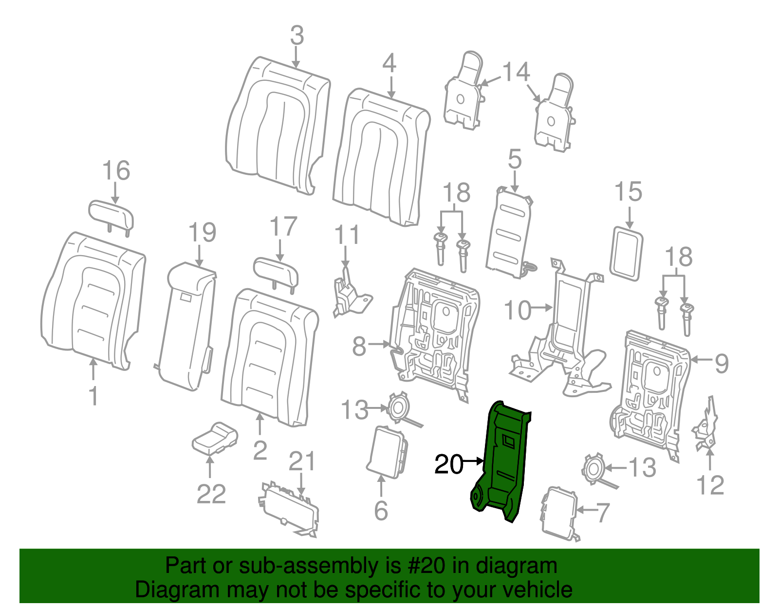 Rear Panel - Ford (GD9Z-54668B10-BM)