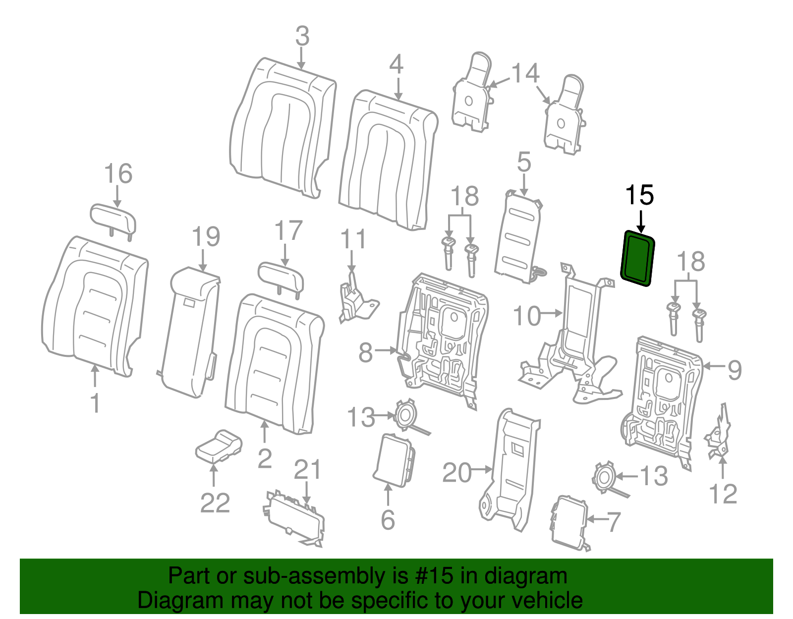 Compartment Door - Ford (GD9Z-54668B11-BC)