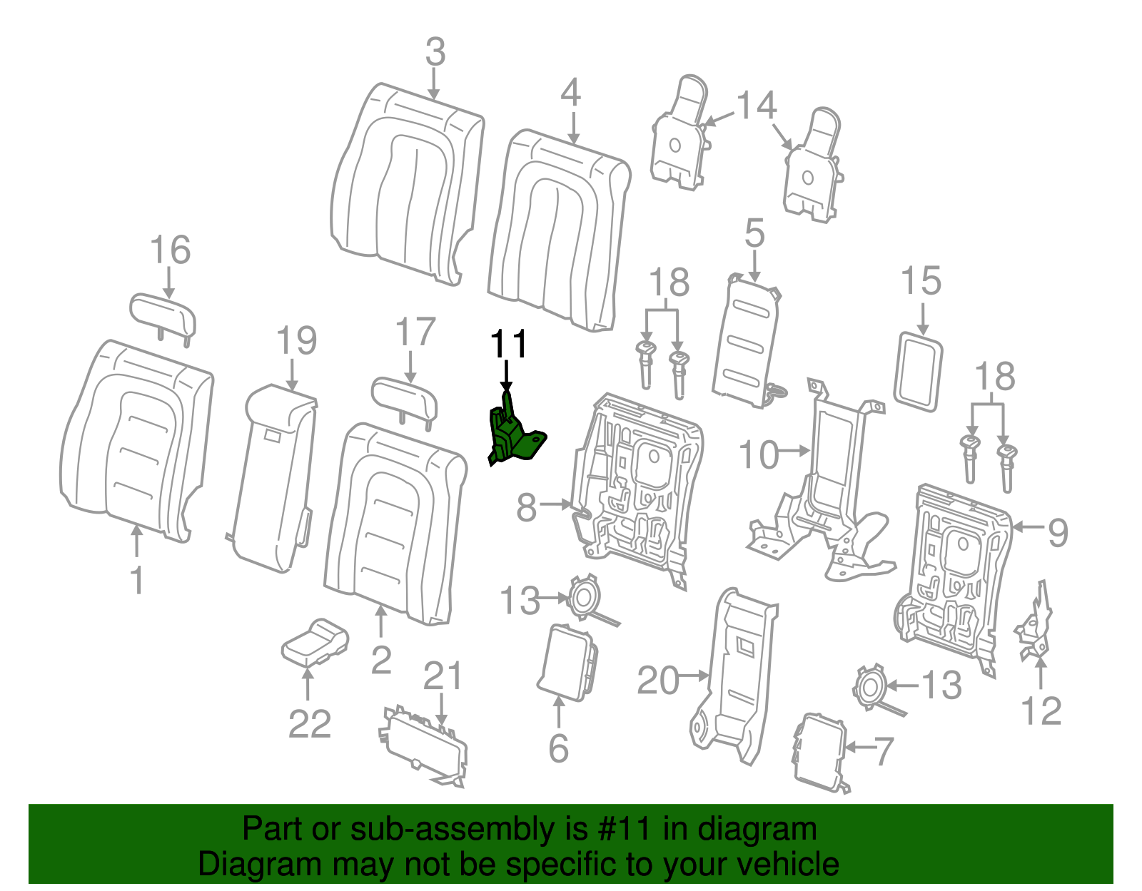 Hinge - Ford (GD9Z-9661320-C)