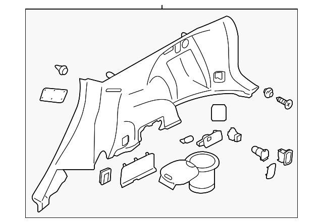 OEM 2014-2016 Subaru Forester Rear Left Side Interior Trim Panel 94027SG055VH