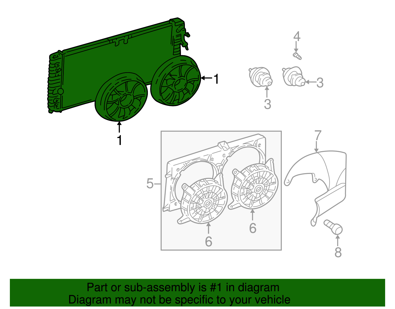 F (S)Fan Kit - GM (12362564)
