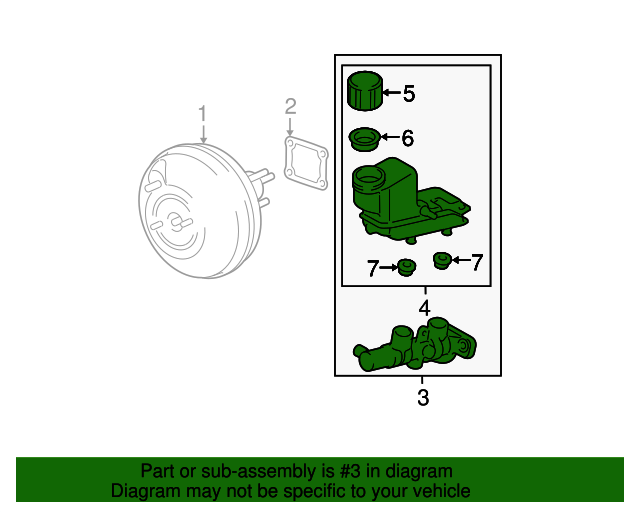 GP7C43400D Master Cylinder 20062008 Mazda 6 Werner Mazda Parts