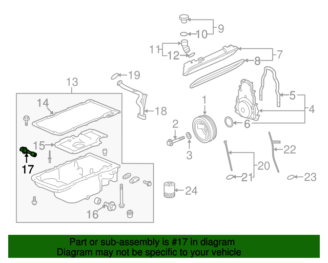 20042017 GM Oil Level Sensor 12603781 GMPartsNow