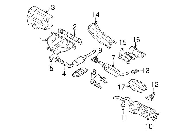 OEM Volkswagen Muffler Clamp 1K0-253-141-N - Fits 2004-2019 VW Models (Jetta, Golf, Beetle, Tiguan, CC & More) - New