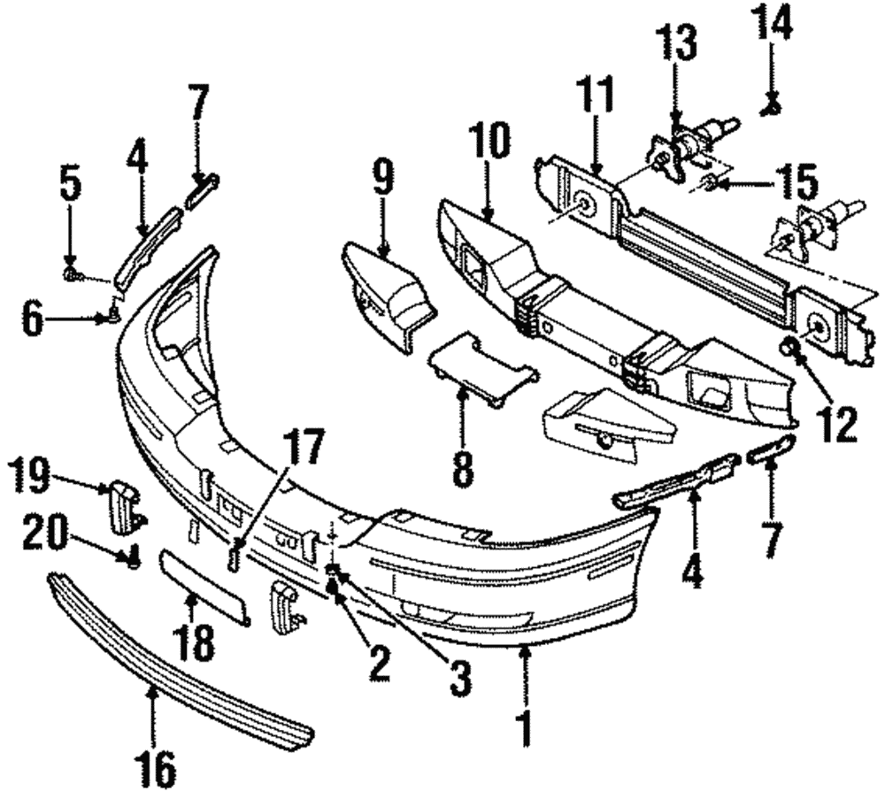 Nut, Front Bpr Imp Bar Reinforced - GM (90563519)