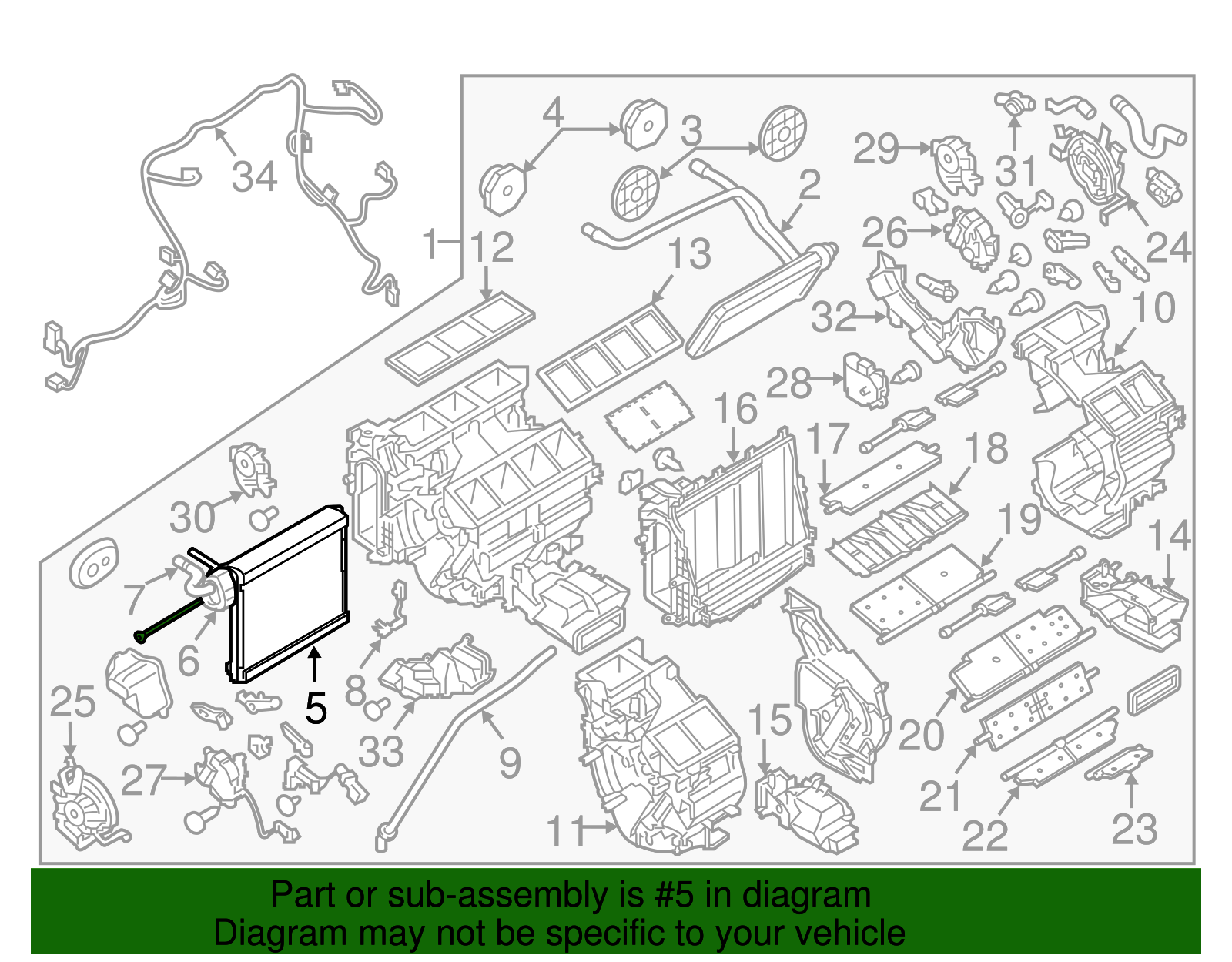 2011-2019 Infiniti Evaporator Core 27281-1MA0A | Faulkner Infiniti of ...