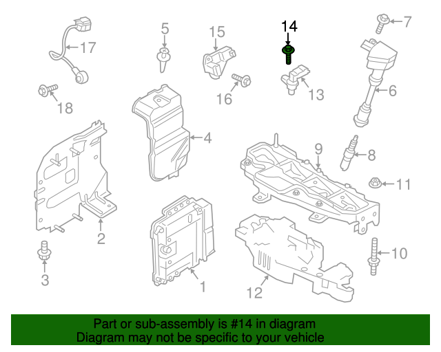 Ford W702251S437 Camshaft Sensor Bolt 20132020 Ford OEM Ford Part