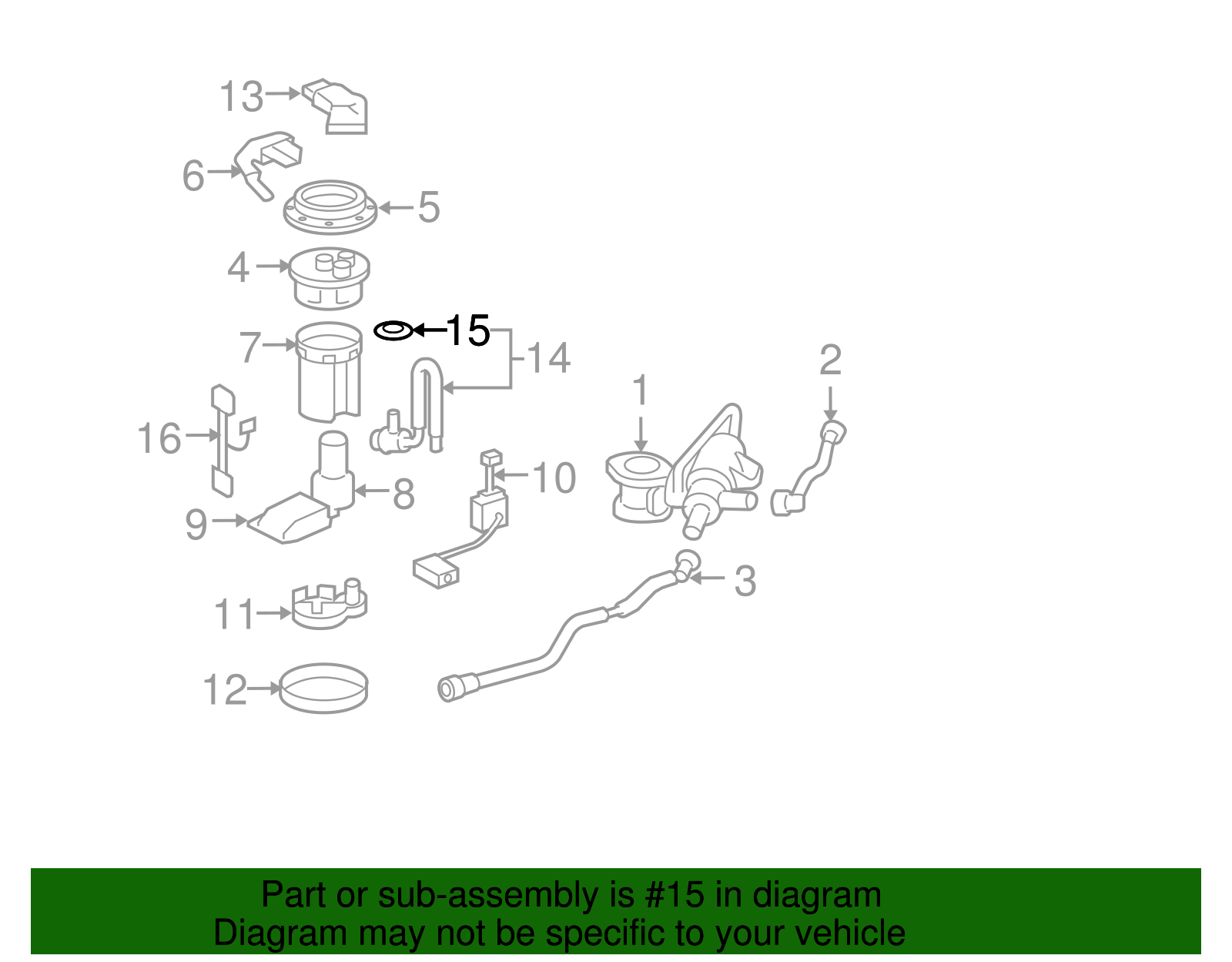 Fuel Injection Pressure Regulator O-Ring - Scion (90301-15024)