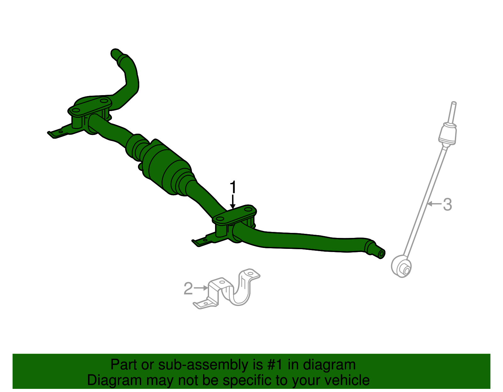2012-2019 Mercedes-Benz Stabilizer Bar 166-320-34-11 | Mercedes-Benz ...