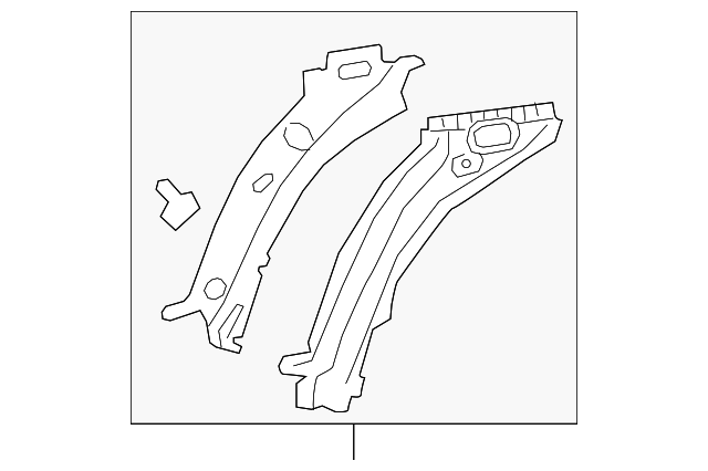 Genuine GM Passenger Side Front Compartment Upper Side Rail
