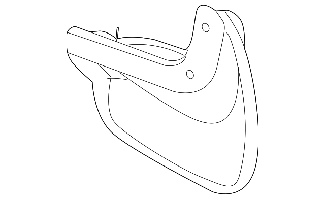 Rear Driver Side Mud Guard - GM (96808284)