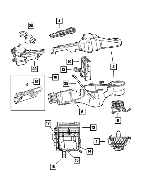 Air Conditioner and Heater Units for 2006 Chrysler Town u0026 Country | Mopar  Factory Parts