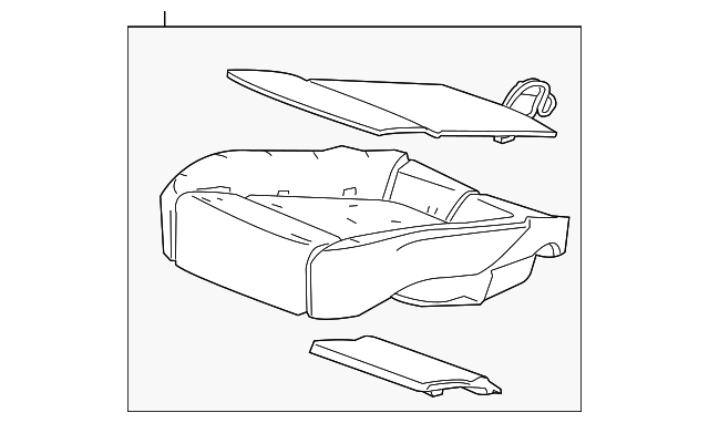 Driver Seat Cushion Pad - GM (95141817)