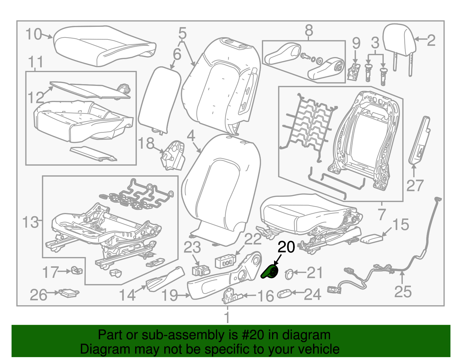 Recline Handle - GM (95078153)