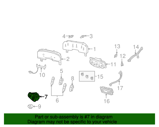 Genuine OEM Ford Part Headlamp Switch 4L1Z11654CAA Genuine OEM
