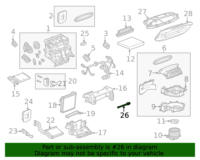 20202022 GM Air Conditioning Evaporator Air Temperature Sensor