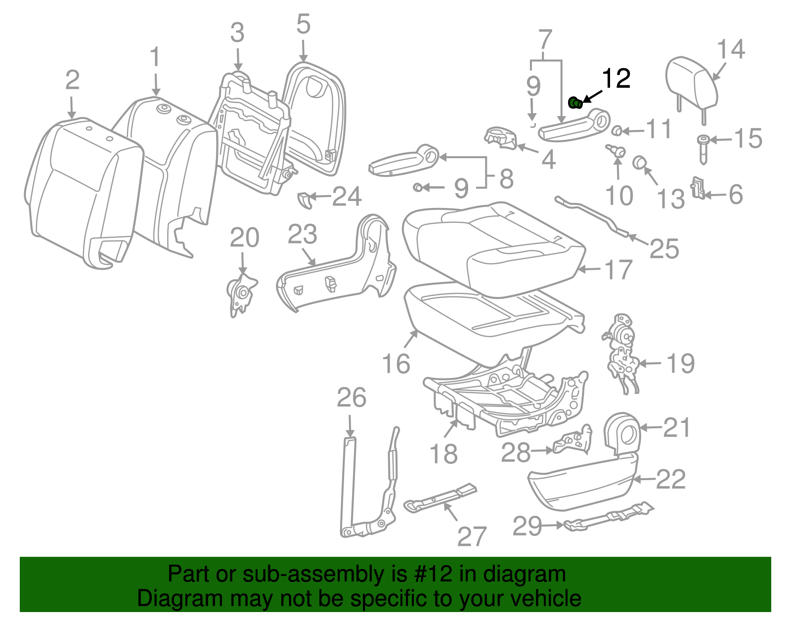 Armrest Bushing - Toyota (90084-38011)