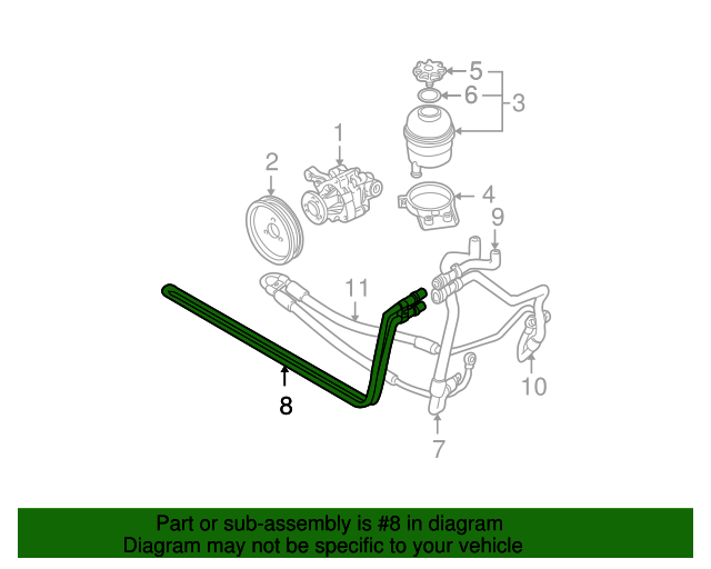 Genuine BMW 17117539122 Power Steering Oil Cooler FREE Shipping