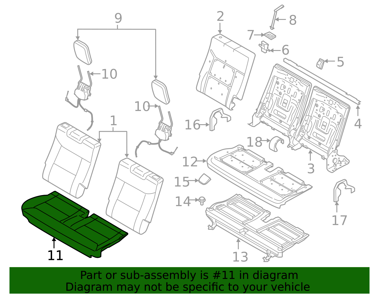 Cushion Cover - Ford (MB5Z-7863804-HB)