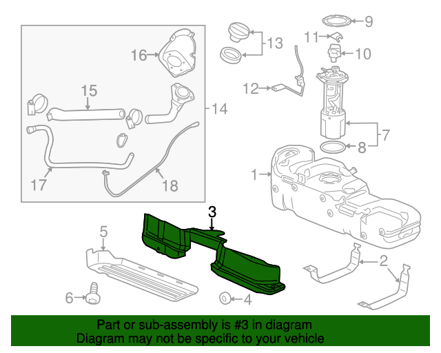 25901683 GM Fuel Tank Heat Shield GM Parts Store