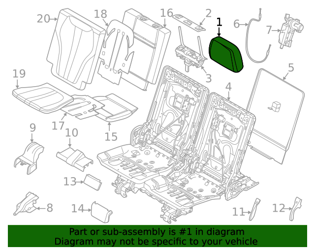 52307941597 Headrest 20192022 BMW X7 Buy BMW Parts Now