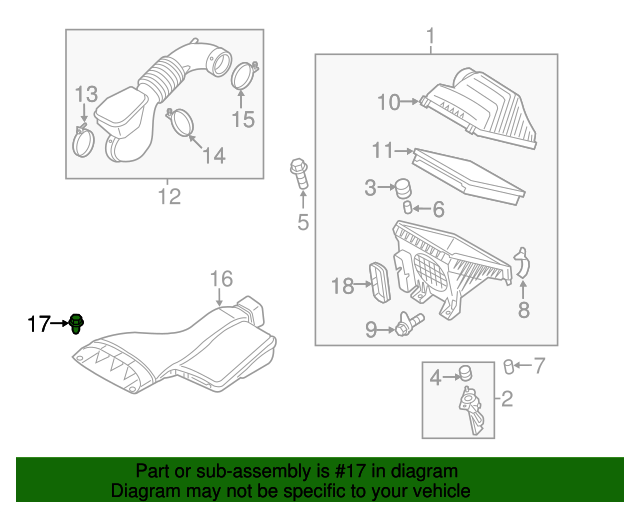 20012015 Hyundai Engine Cover Bolt 2921723603 OEM Parts Online