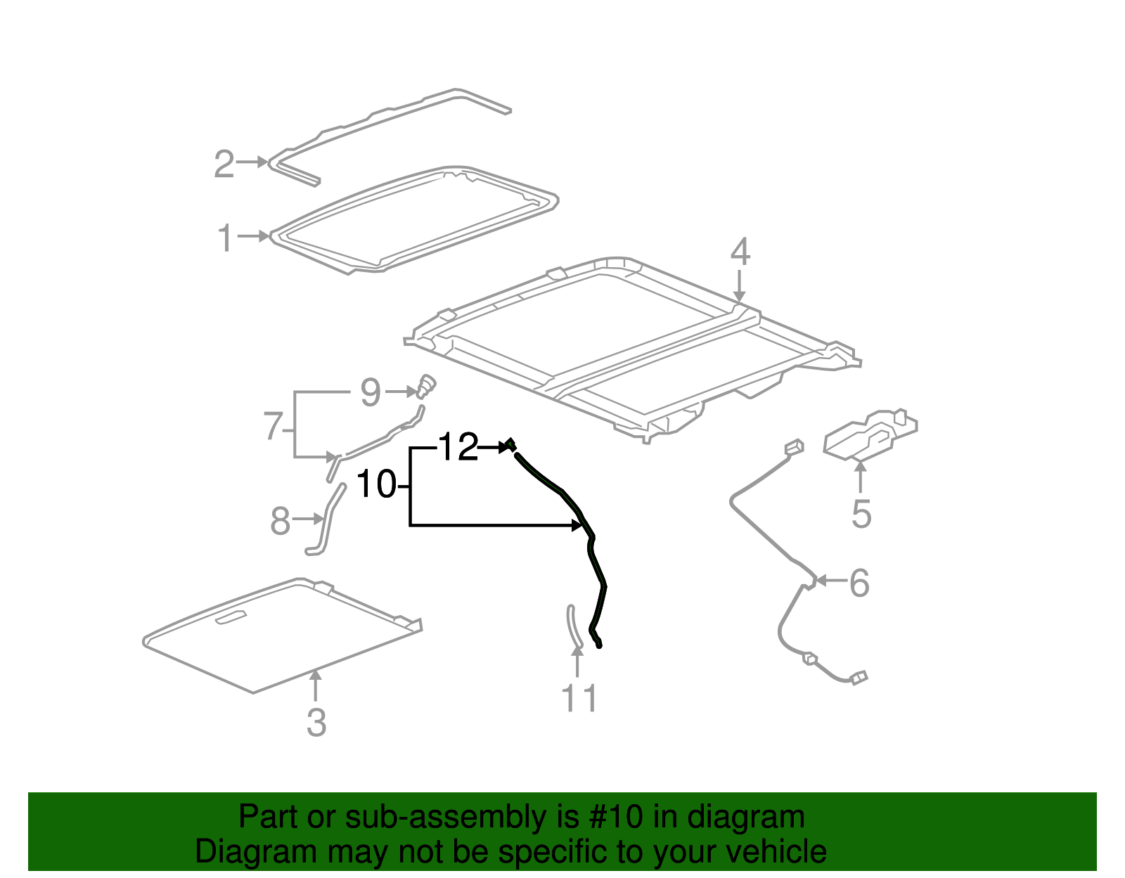 Rear Hose - Buick (25755065)