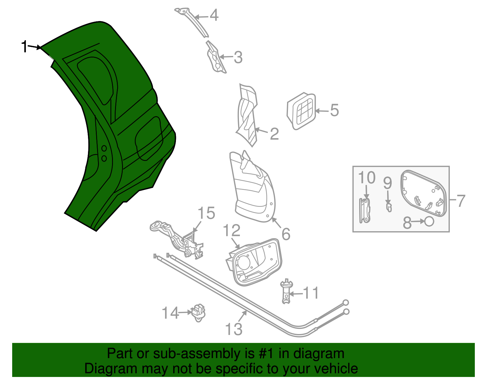 Passenger Side Body Side Outer Panel - GM (96410767)