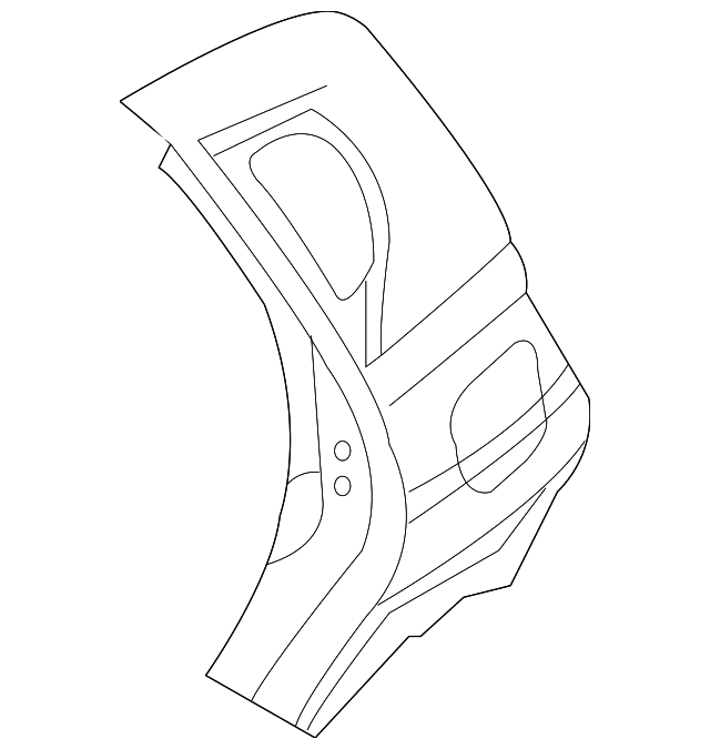 20042011 GM Passenger Side Body Side Outer Panel 96410767