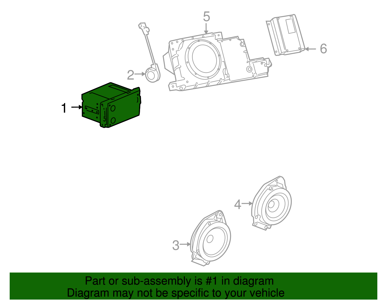 Radio Assembly-AM/FM Stereo & Audio Disc Plyr - GM (25896525)