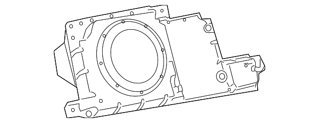 Rear Radio Speaker Subwoofer with Enclosure - GM (15283016)