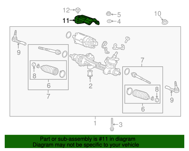 13360983 Steering Gear Heat Shield 20162019 Chevrolet Cruze
