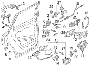 9A7-839-115-01 - Door Latch Assembly 2010-2018 Porsche