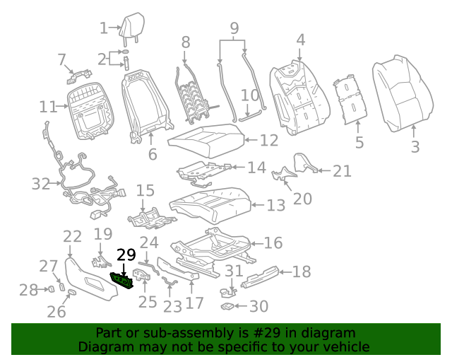 2019-2024 Cadillac XT4 F Bezel 84172829 | TascaParts.com