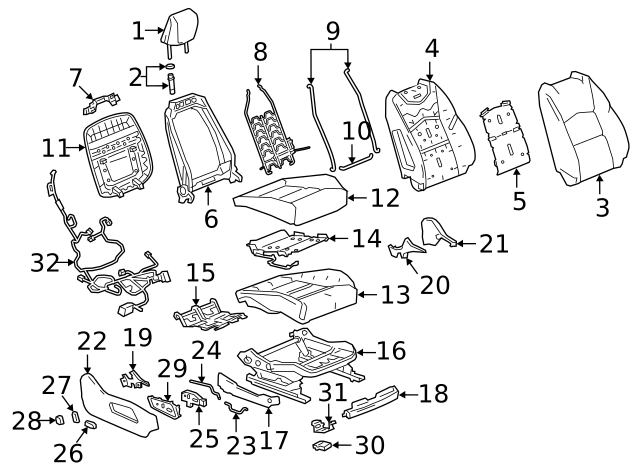 2019-2024 Cadillac XT4 F Bezel 84172829 | TascaParts.com