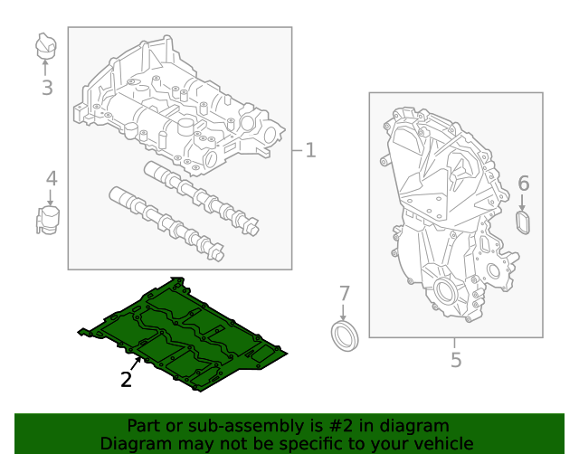 20202022 Ford Escape Valve Cover Gasket hx7z6584b