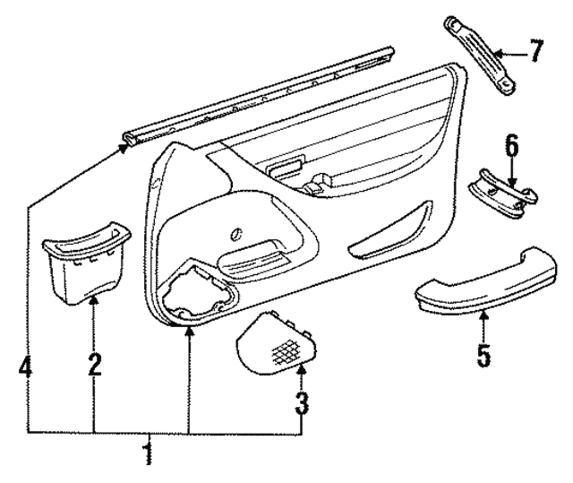 19921995 Toyota Paseo Belt WeatherStrip 6817216130 Toyota Parts Center