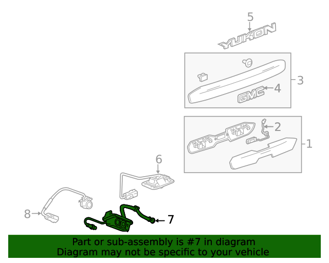 20172020 GM Video Display Inside Rearview Mirror Camera 84271644 GM