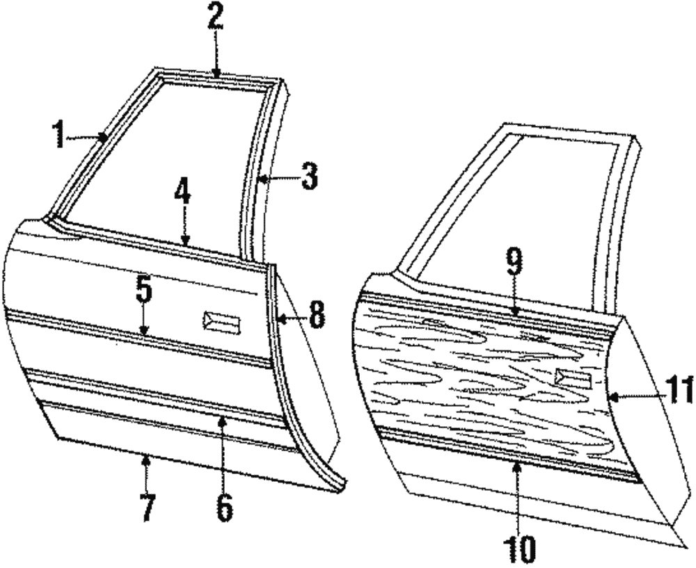 Body Side Molding - GM (9637190)