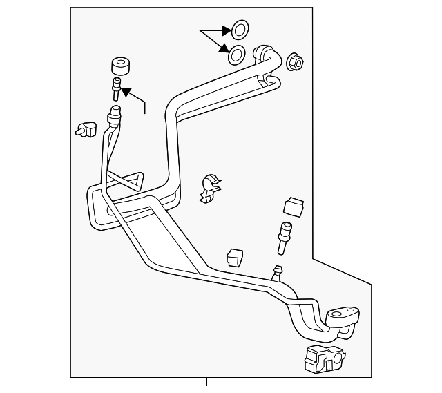 20132020 GM Air Conditioning Evaporator Hose 95299470 GM