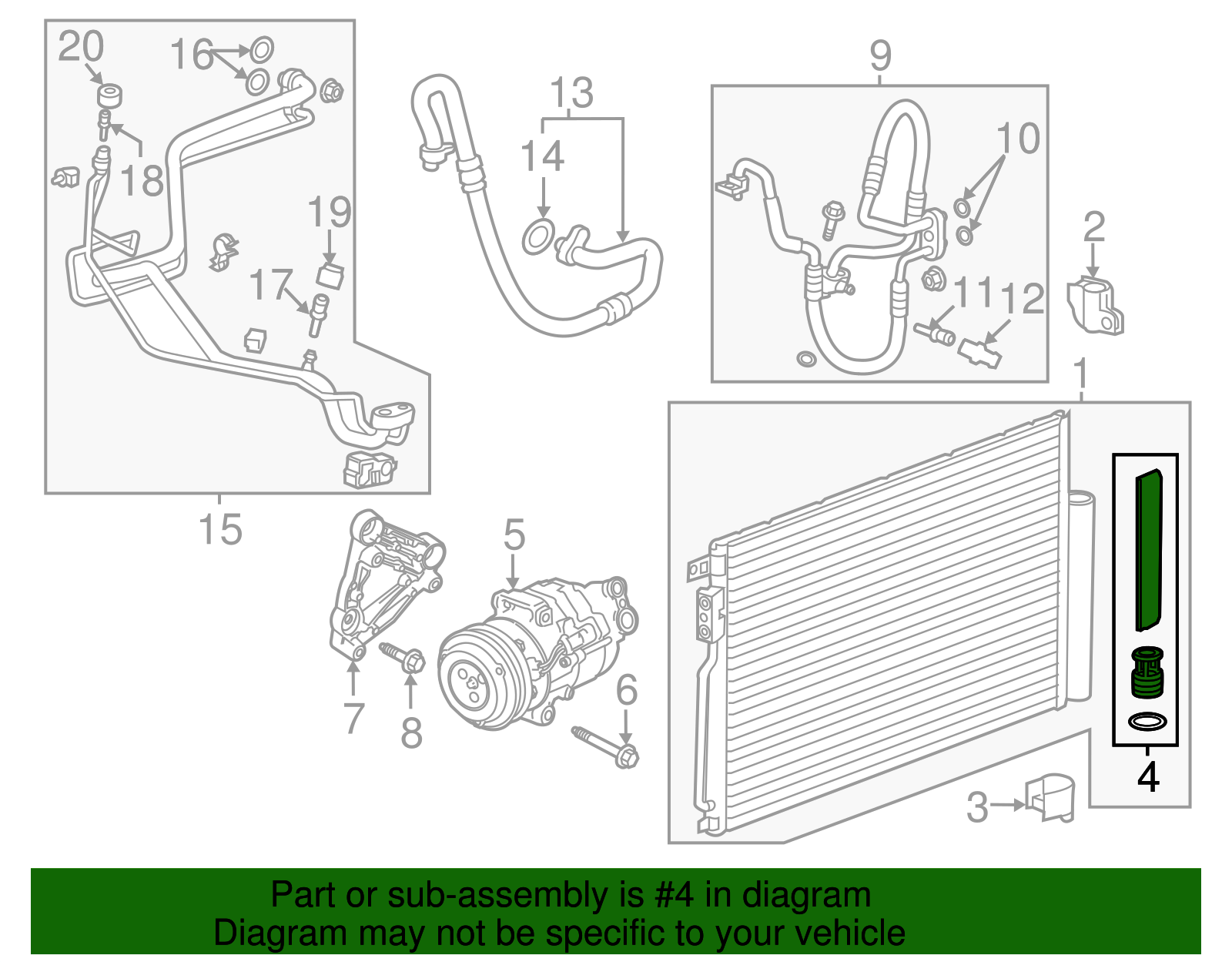 Air Conditioning Receiver and Dehydrator - GM (95374678)