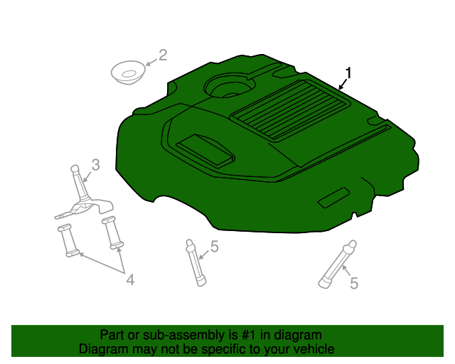 Genuine OEM Engine Cover Part LR062496 Fits 20162021 Land Rover Up