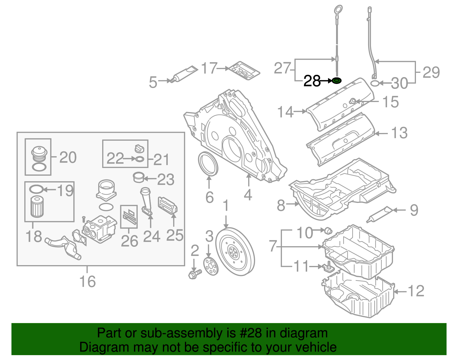 Dipstick O-Ring - Volkswagen (N-028-224-1)
