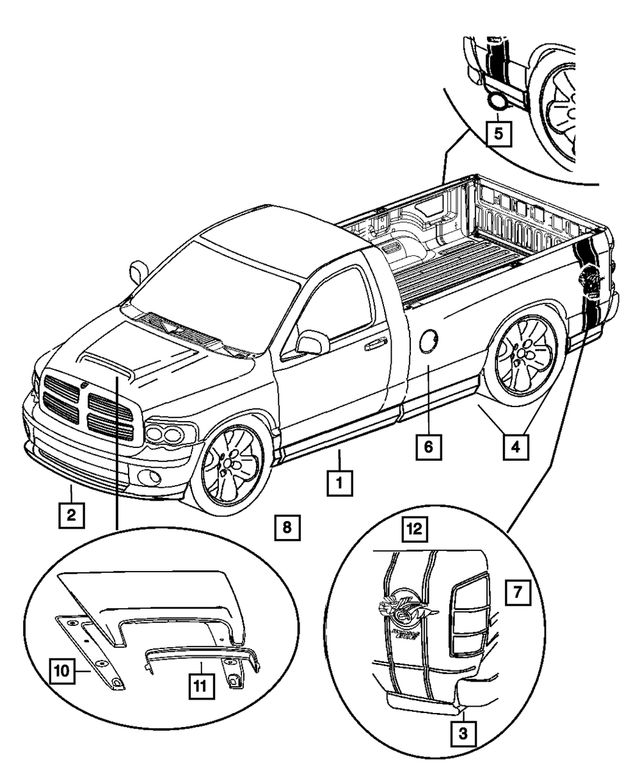 20042005 Dodge Pickup Box Decal 5159219AA My Mopar Parts