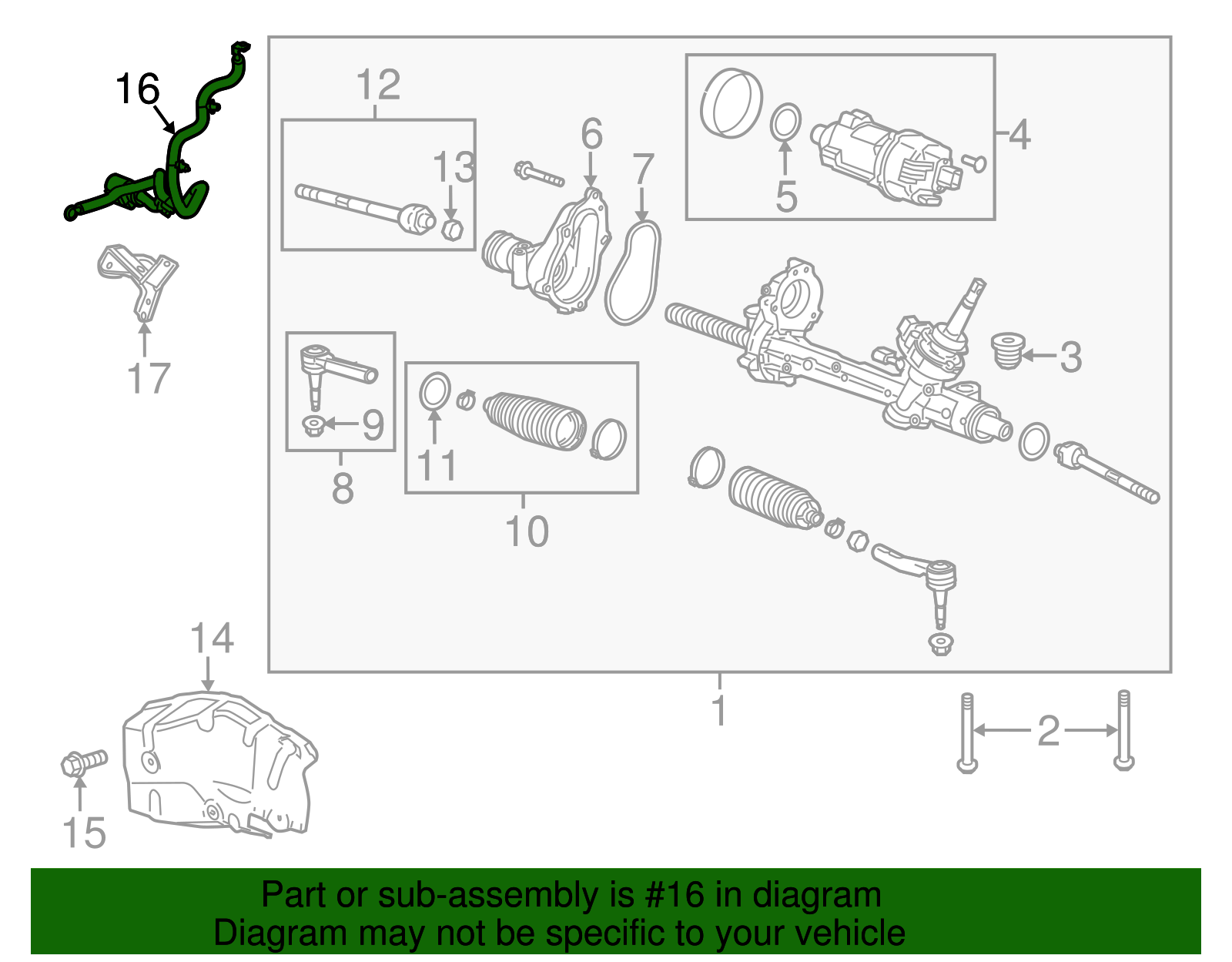 Power Steering Wiring Harness - Buick (90803340)