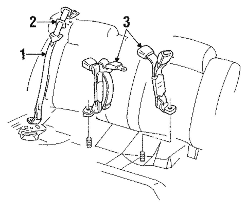 Belt Kit, R/Seat Center - GM (88894560)