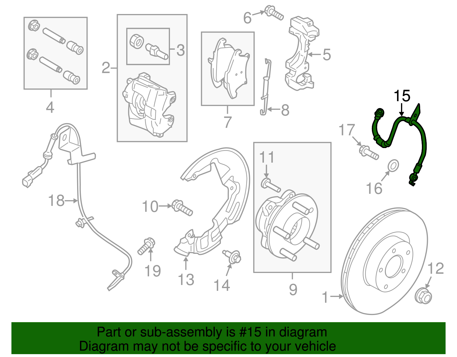 Flex Hose - Ford (HG9Z-2078-F)
