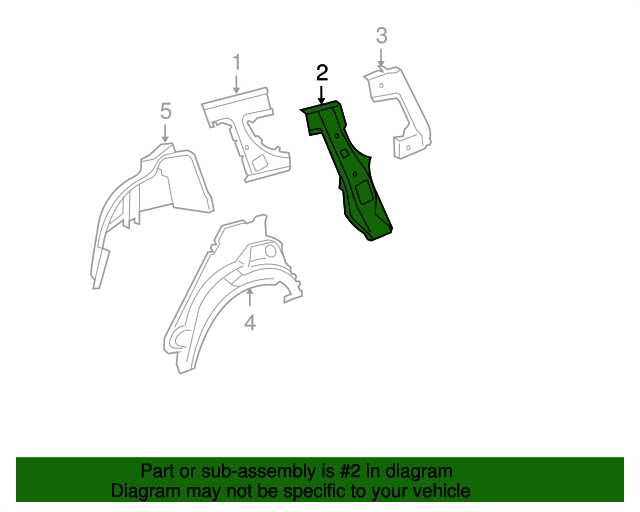 6170312050 Wheelhouse Brace 20082015 Scion xB OEM Genuine Parts